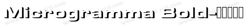 Microgramma Bold字体转换